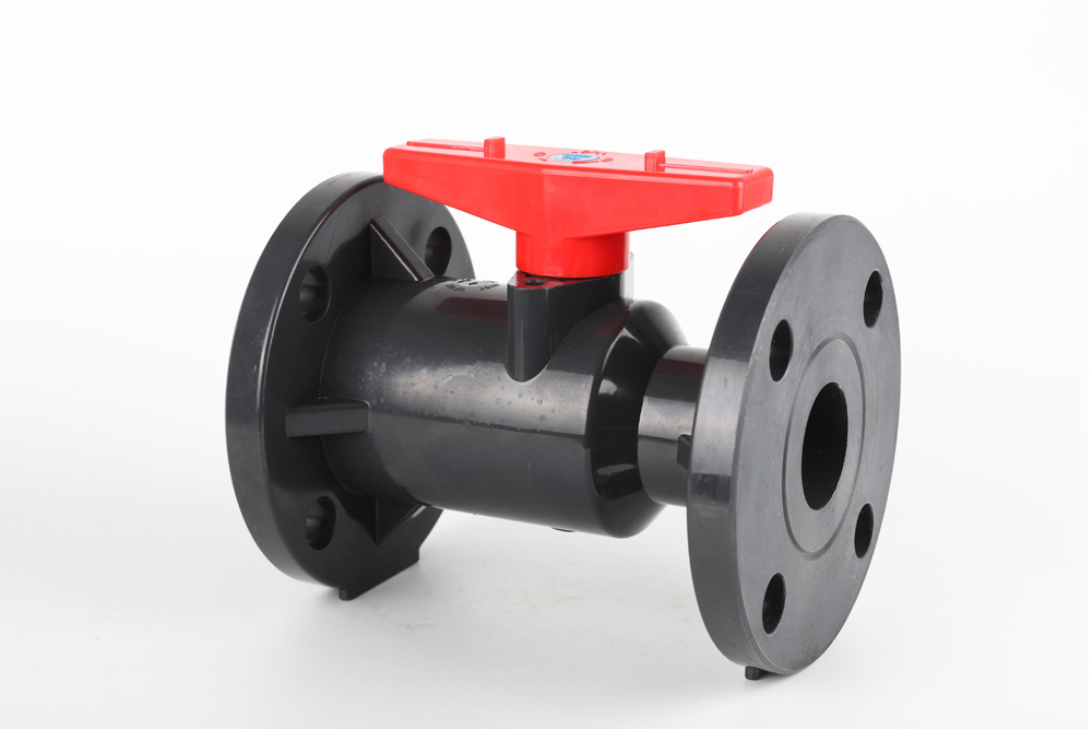 正镶白一体法兰球阀