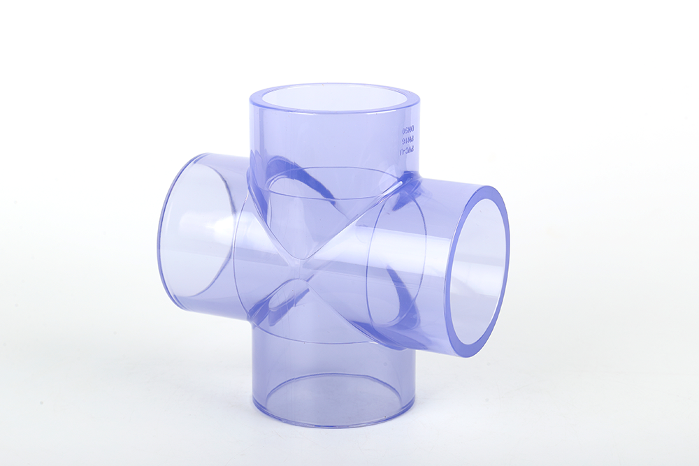 正镶白透明正四通